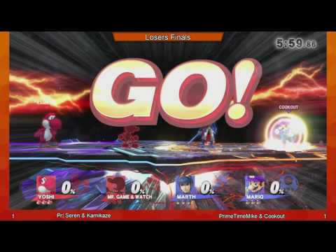 Smash\ Hut\ #11\ -\ Smash\ 4\ Doubles\ Losers\ Finals\ Seren\ Kamikaze\ vs\ PrimeTimeMike\ Cookout