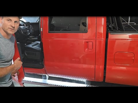 XRIDONSEN 2PCS 70 inch Truck Running Board Lights w/ White Courtesy Light & amber Turn Signal Lights