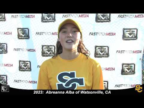 2023 Abreanna Alba Shortstop and Outfield Softball Skills Video - Ca Suncats