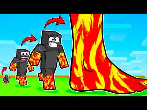 A Cada Passo ganho MAIS TAMANHO no Minecraft!