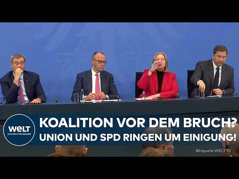 Video Thumbnail: KOALITIONSKRISE: Heftiger Streit beim Koalitionsgipfel! Union und SPD geraten heftig aneinander!