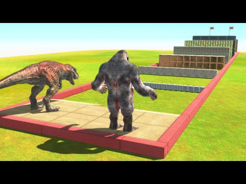 Dinosaurs vs Primates Race Through Obstacles 😱 Animal Revolt Battle Simulator