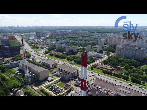 Аэросъемка ГЭС в Подмосковье. 