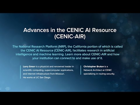 CENIC AIR Introduced at 2024 Biennial Conference