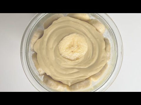 Quick Banana Pudding š high protein šŖ vegan post workout snack šļø