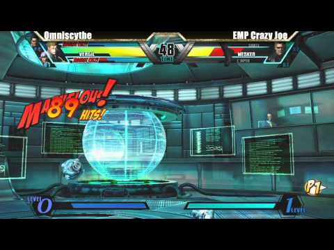 UMVC3 EMP Crazy Joe vs Omniscythe - Chris Matrix Raw Skills Challenge