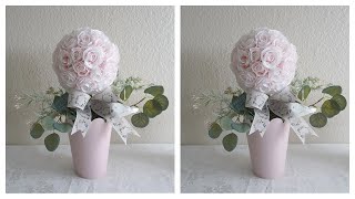 DIY OF A QUICK SIMPLE & EASY ROSE BALL | WEDDING ROSE BALL | HOW TO MAKE A BEAUTIFUL ROSE BALL 2022