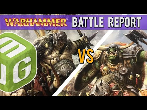 Ogre Kingdoms vs Orcs and Goblins Warhammer Fantasy Battle Report Ep 16   Vault Reupload