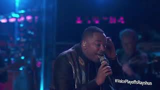 The Voice 2018 Rayshun LaMarr - Live Playoffs: &quot;Overjoyed&quot;