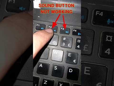 How To Fix Your Laptop's Sound Button When It's Not Working #youtubeshorts #viral #shorts