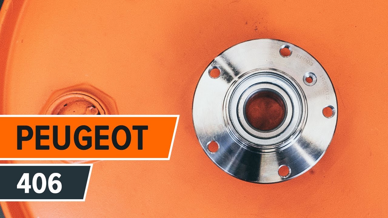 Cómo cambiar: cojinete de rueda de la parte trasera - Peugeot 406 berlina | Guía de sustitución