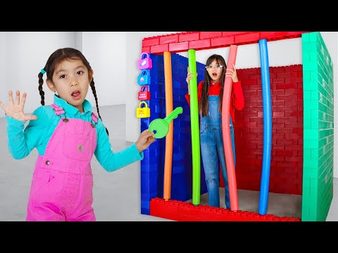Maddie's Balloon and Slime Rescue Adventure with Charlotte
