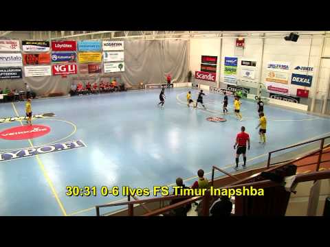 ACE-Ilves FS 3-8 (0-4) Futsal-Liiga 19.2.12 maalikooste