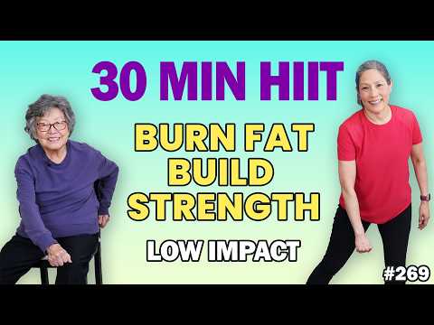 30-Min Low-Impact HIIT for Seniors | Burn Fat & Build Strength