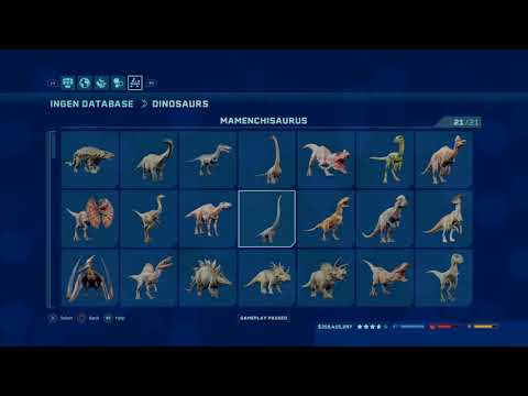 All dinosaur sounds in Return to Jurassic Park/ Jurassic World Evolution