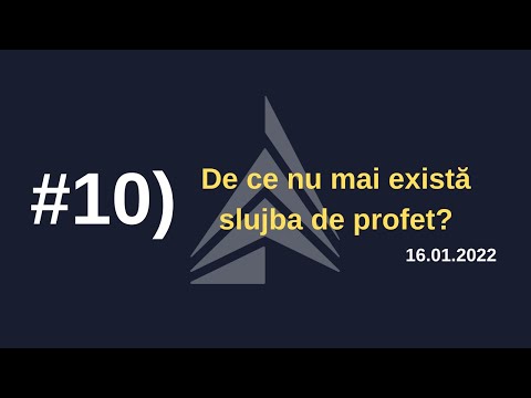 #10)  De ce nu mai există slujba de profet? |  Panc Narcis