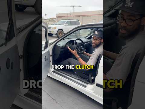 How to do a burnout in a stick shift car #bmw