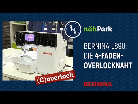 Die Bernina L890 Coverlock – Die 4 Faden Overlocknaht richtig einfädeln
