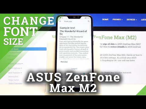 How to Change Font Size on ASUS Zenfone Max M2 – Adjust Text Size