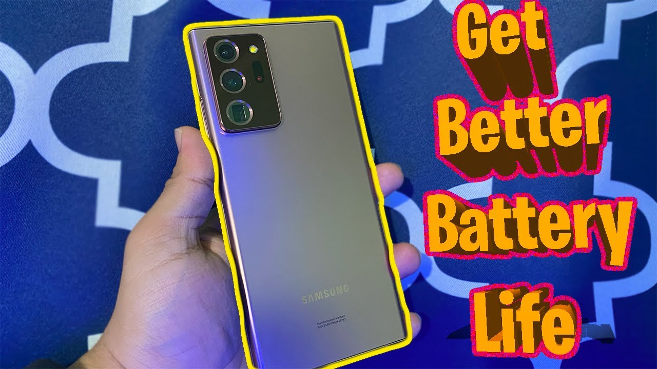 Galaxy Note 20 Ultra Battery Fix - *How To Get Longer Battery Life*