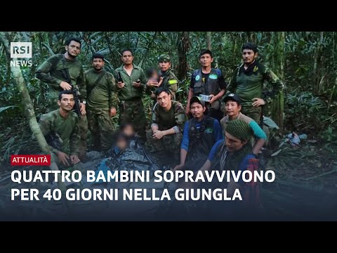 Colombia, quattro bambini sopravvivono per 40 giorni nella giungla | RSI Info