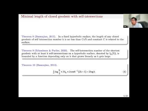 Jiajun Wang, Minimal length of non-simple geodesics on hyperbolic surfaces