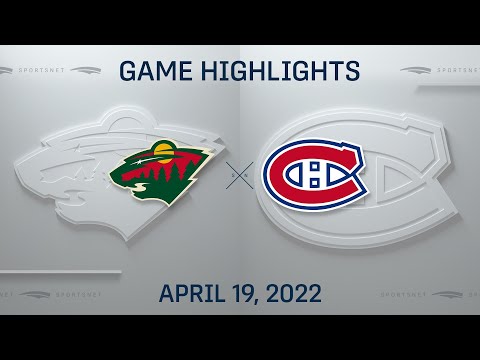 NHL Highlights | Wild vs. Canadiens - Apr 19, 2022