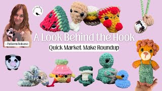 A Look Behind the Hook 🧶 Quick Crochet Amigurumi Market Makes + Ozzy the Market Opossum Release!