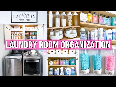 EXTREME LAUNDRY ROOM ORGANIZATION | DIY Budget Laundry Room Makeover with Temu Video
