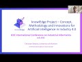 knowlEdge Project Concept, Methodology, and Innovations for Artificial Intelligence in Industry 4.0