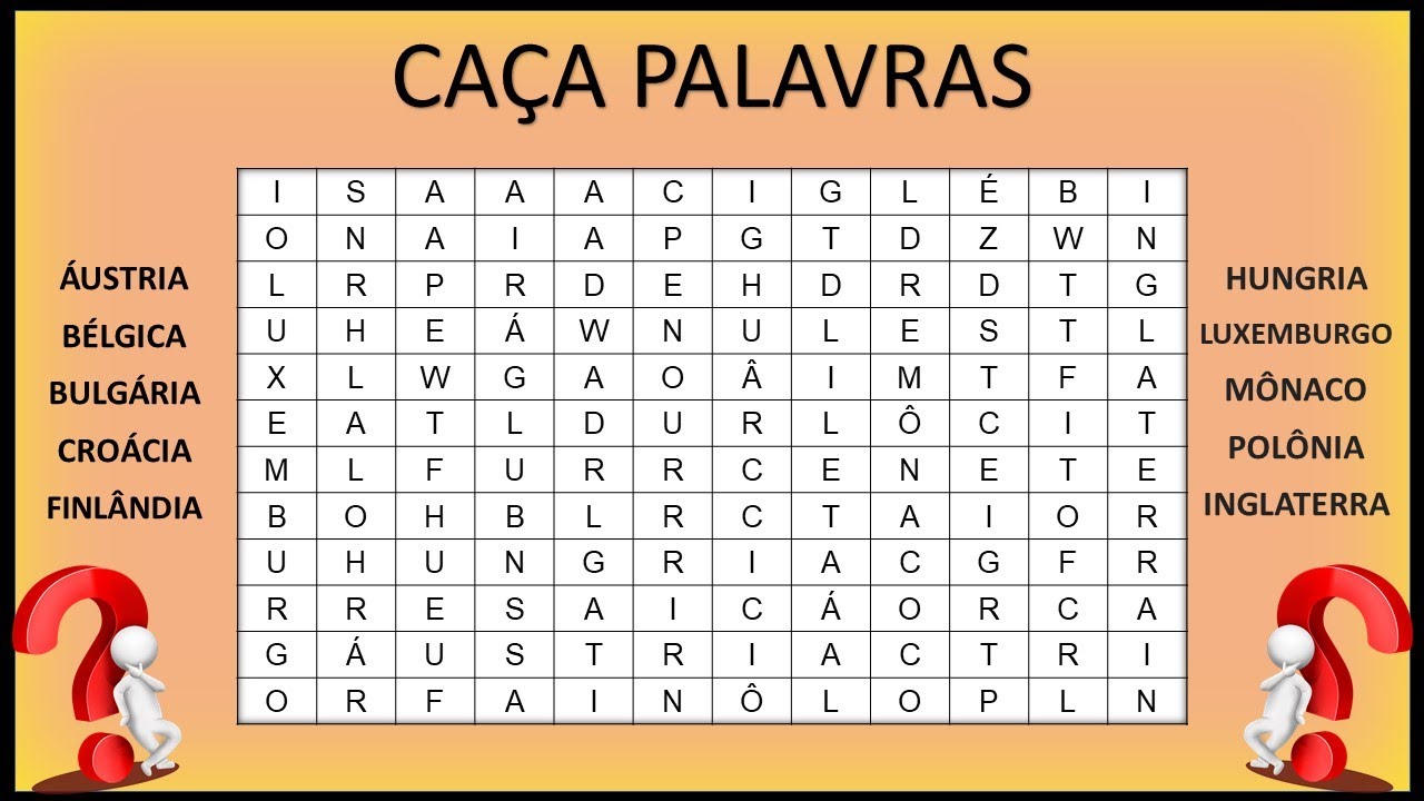 CAÇA PALAVRAS - EUROPA