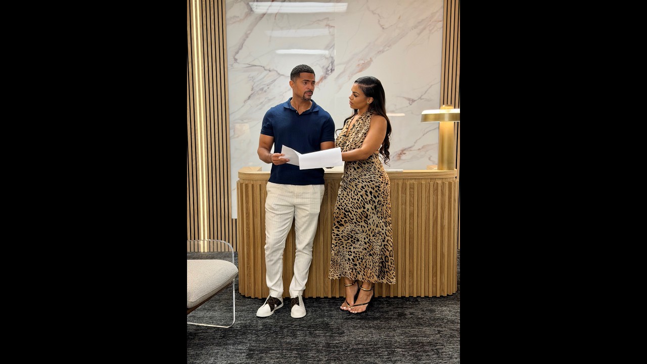 When Shayla ask Anthony for some advice on the contract!