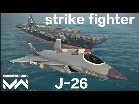 modern warships: strike fighter j-26.with carrier RF ATAKR ULYANOVSK.