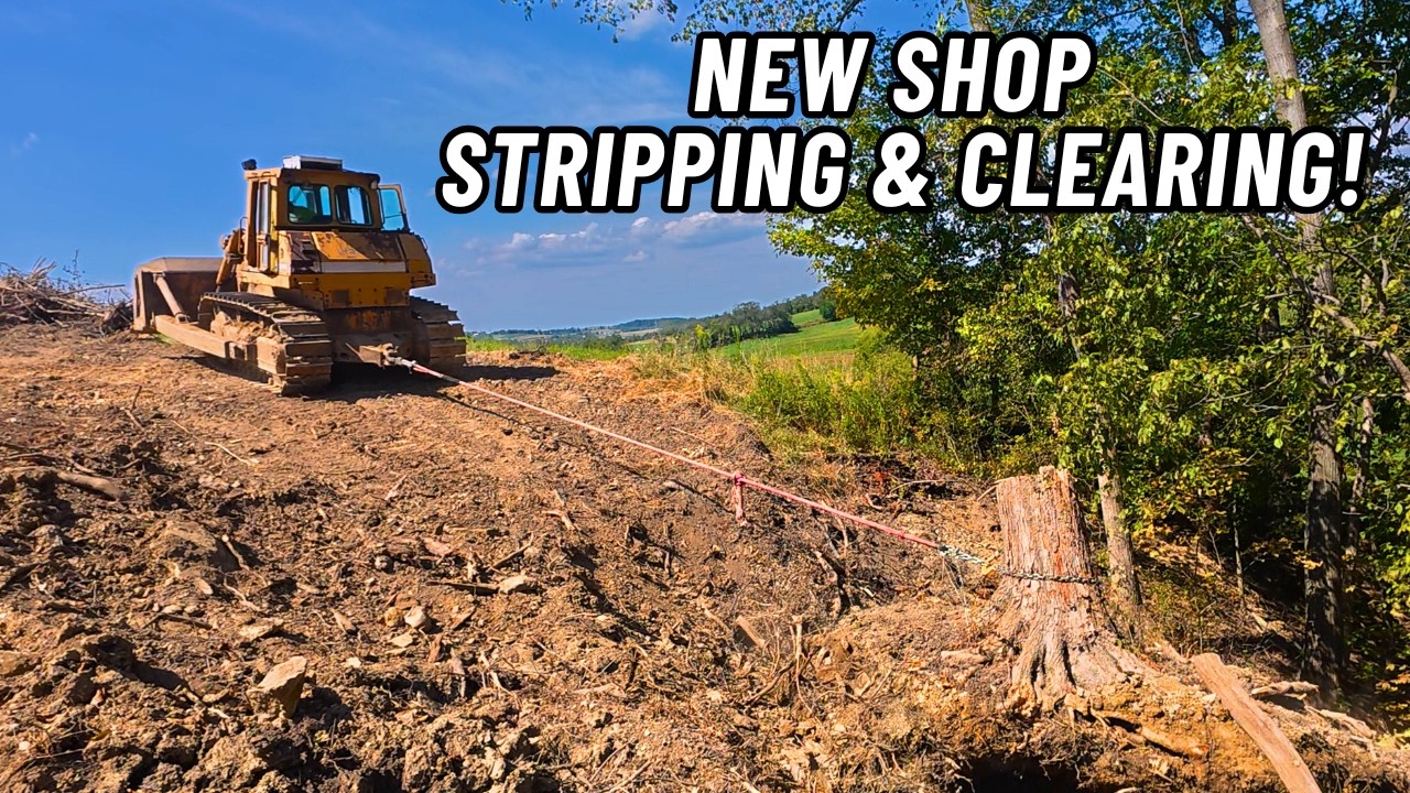 Clearing Trees and Stripping Topsoil! The New Scrappy Shop is underway!