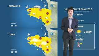 Illustration de l'actualité La météo de votre vendredi 22 mai 2026