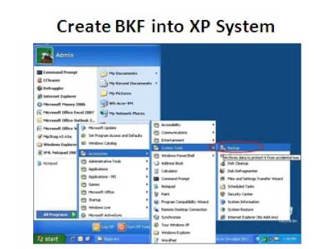comment ouvrir un fichier bkf