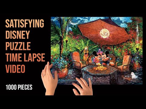 1000pc Disney's Paradise - Satisfying Time Lapse Puzzle