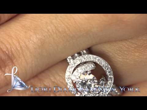 ER-1162 - 2.06 Carat F-SI1 Natural Round Diamond Engagement Ring 14k Gold Vintage Style