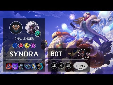 Syndra Bot vs Lucian - EUW Challenger Patch 10.6