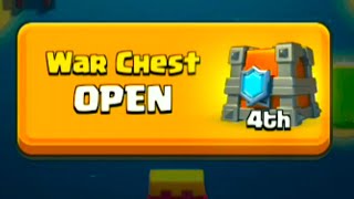 UNBOXING 4th place Clan WAR CHEST in Clash Royale