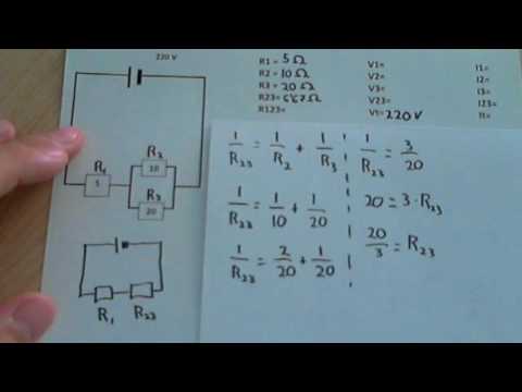 Resolver un circuito mixto (intensidad, voltaje y resistencia)