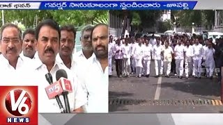 Jupally Krishna Rao Complains on AP CM Chandrababu to Governor | Palamuru Project - V6 News