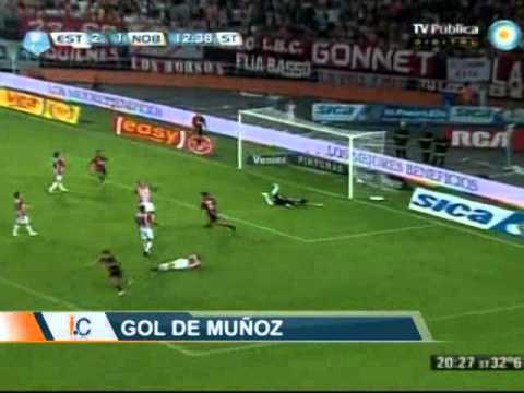 Gol de Fabián Muñoz. Estudiantes 2 Newells 2. Torneo Final 2013 (Infobae