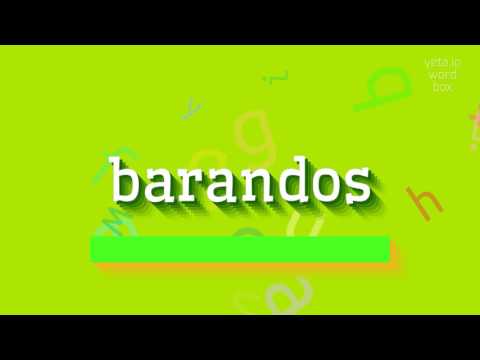 How to say "barandos"! (High Quality Voices)