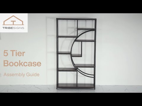 HL008/HL014/HL015 - Installation Guide - 68.9" Freestanding Bookshelf #bookshelf