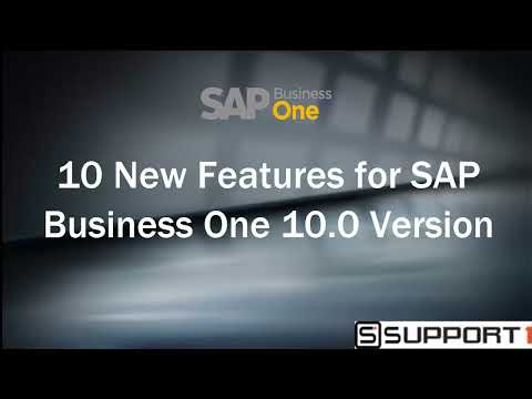 10 New Features for SAP Business One 10.0 Version for HANA