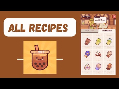 All recipes in Boba Tale gameplay (Craft) - YouTube