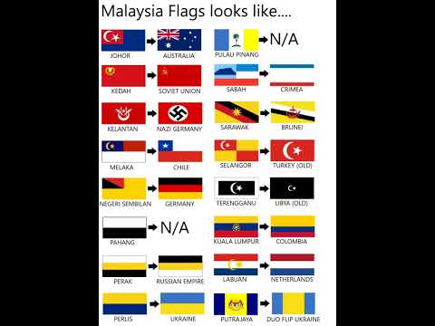 Malaysia state flags looks like...... another country flags #malaysia #memes #flags #shorts
