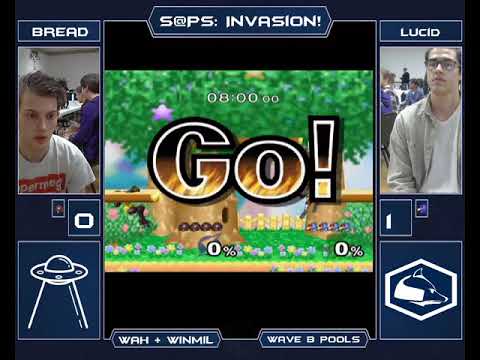The Invasion Melee Singles - Lucid (Falco) vs Bread (Samus) - Wave B Pools