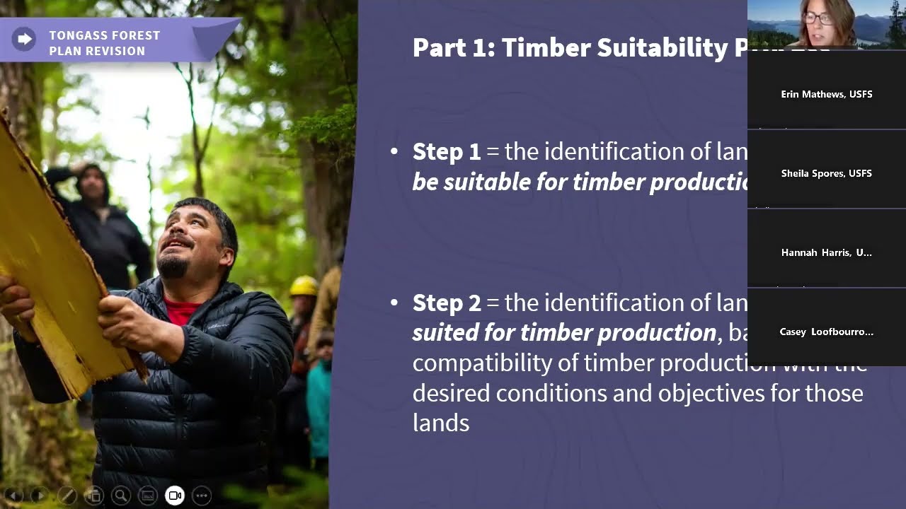 Tongass Plan Revision Webinar - Resource Use_April 25_2024